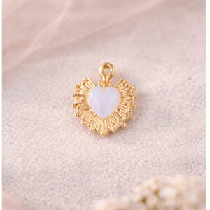 Ex-voto petit cœur blanc