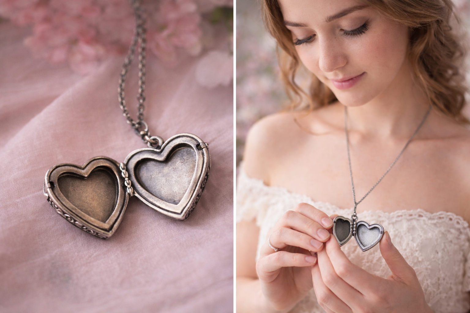 Collier médaillon message Argenté – Image 3