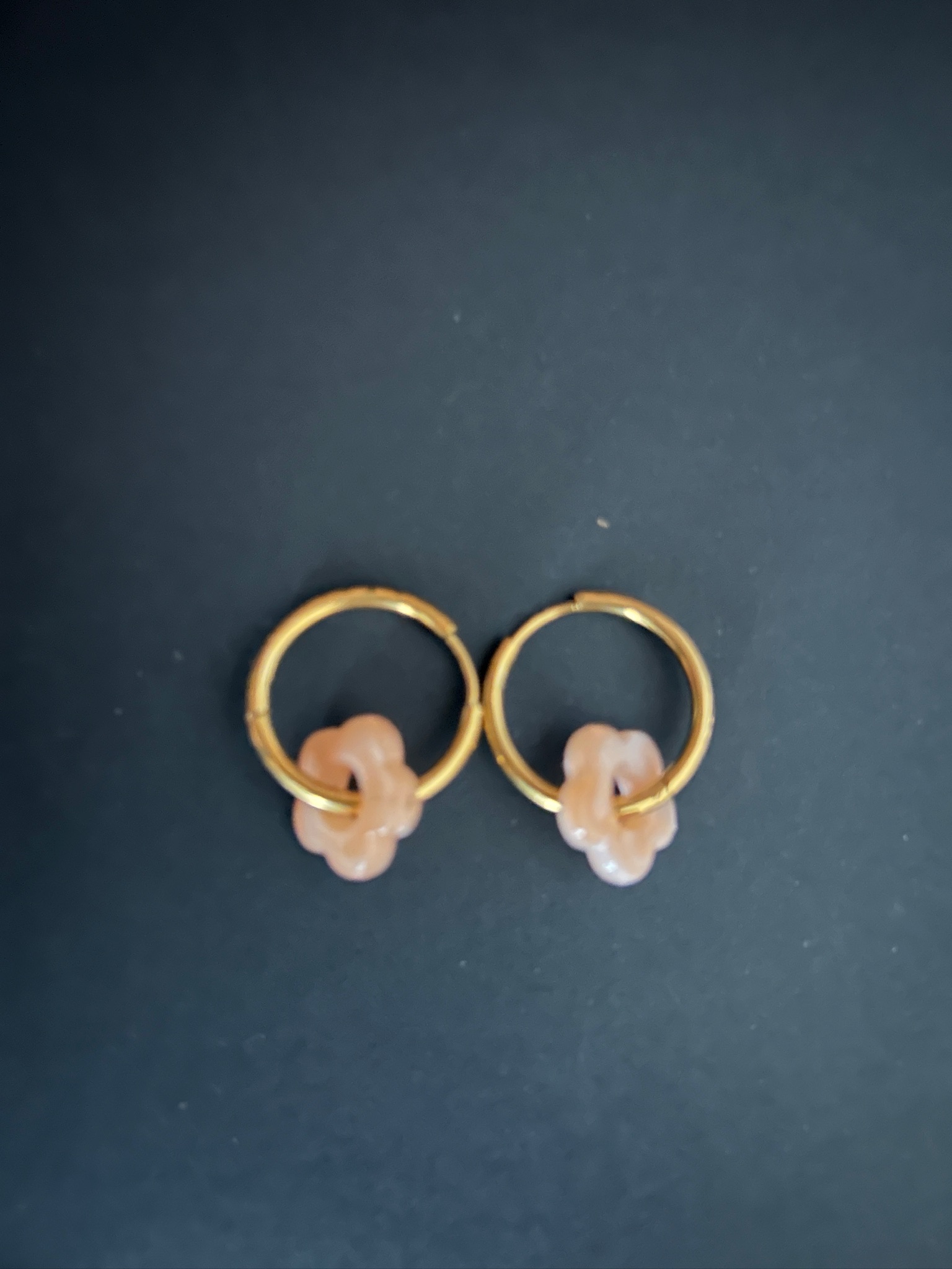 Boucles d’oreilles Nora saumon