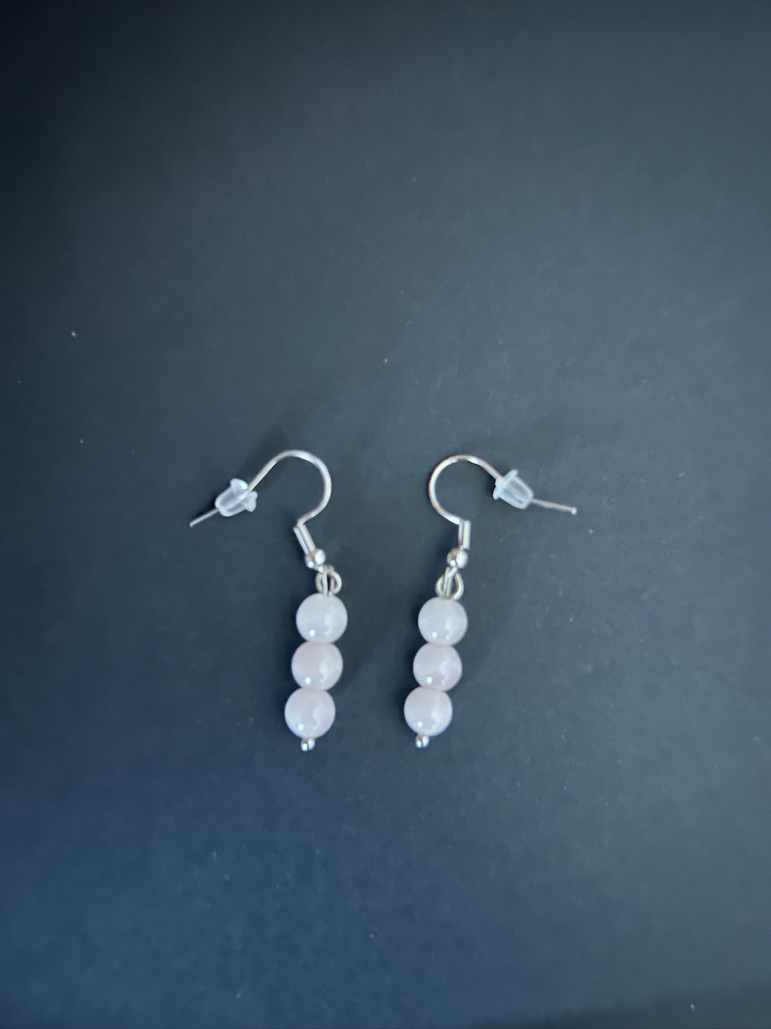 Boucles d’oreilles Quartz Rose
