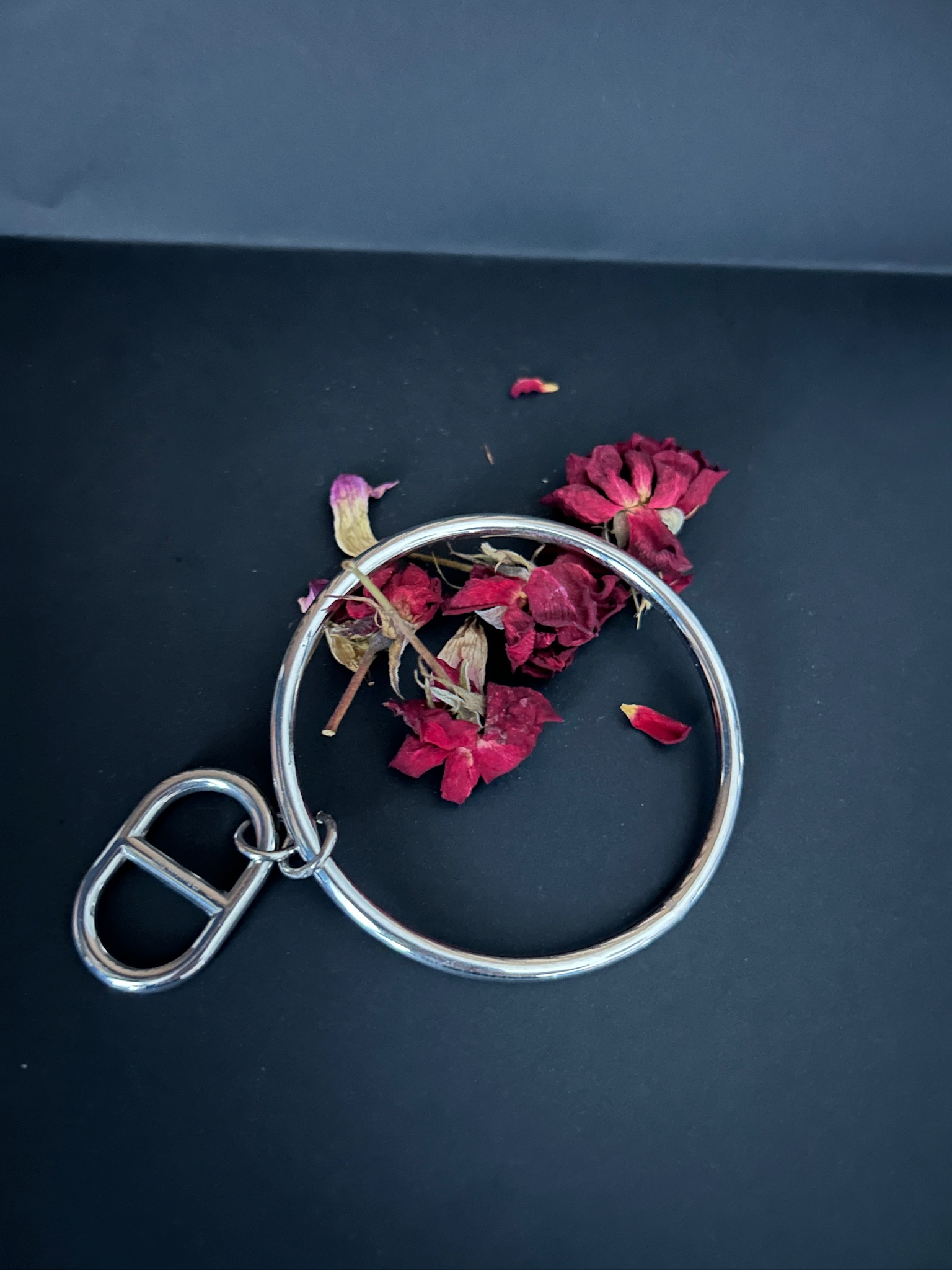 Bracelet jonc anneau argent