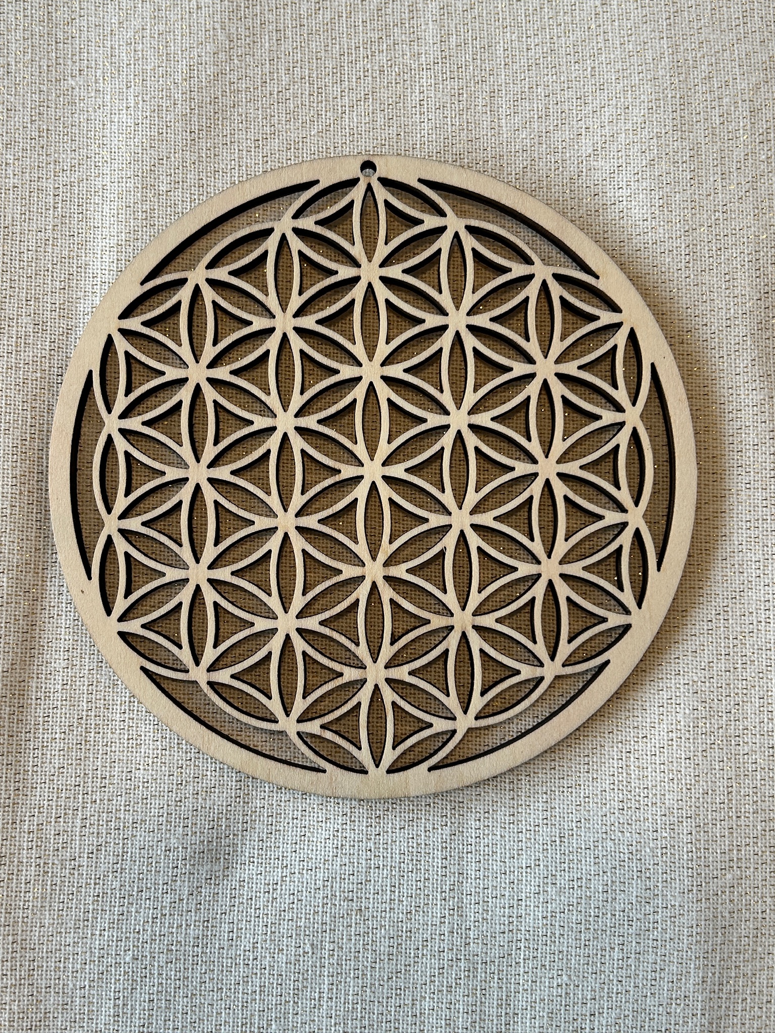 Fleur de vie – Plaque en bois Arbre de Vie pour rechargement des pierres